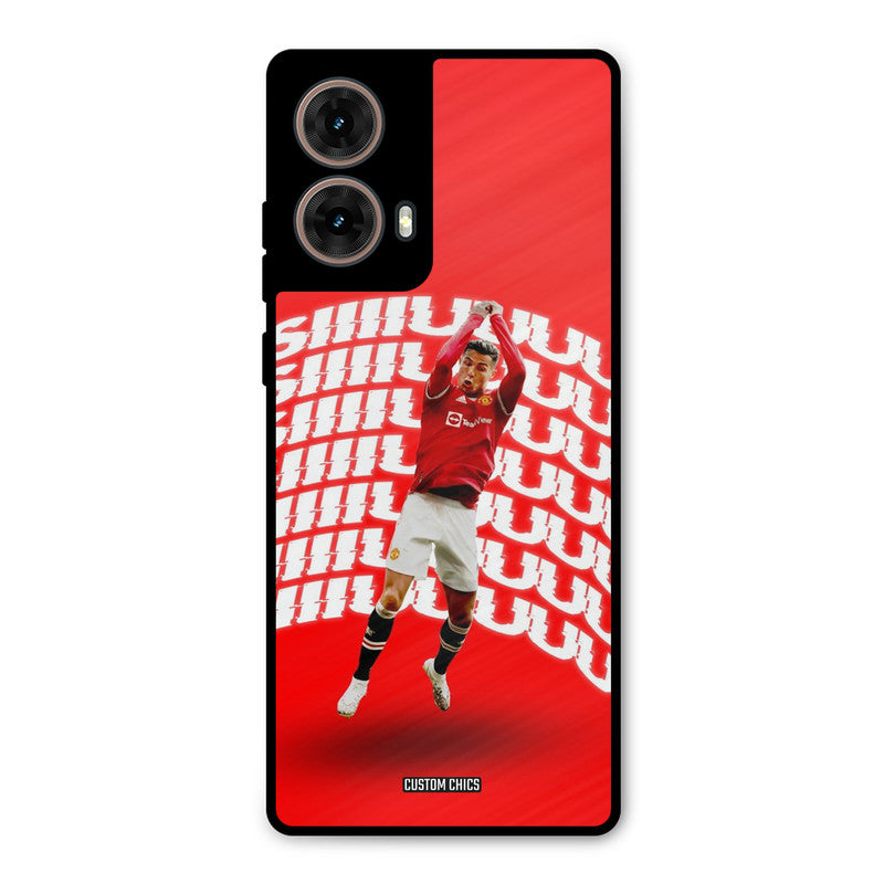 Ronaldo Shuuuuu Moto G85 Mobile Back Cover - Sports PrintShield Case