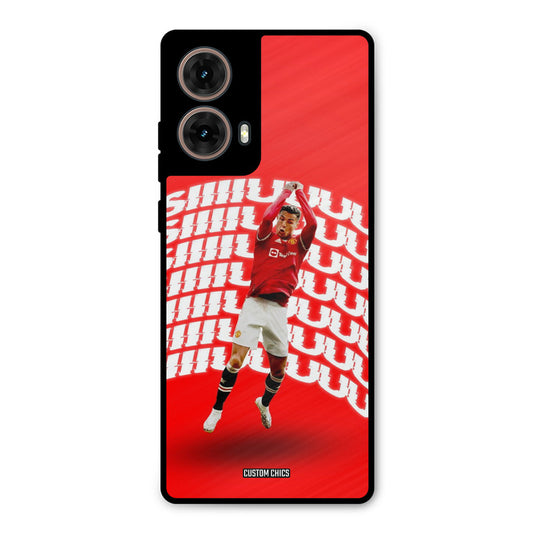 Ronaldo Shuuuuu Moto G85 Mobile Back Cover - Sports PrintShield Case