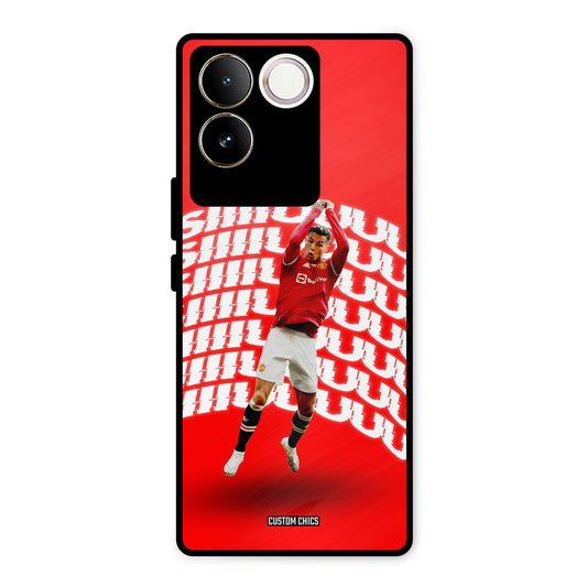 Ronaldo Shuuuuu Vivo T2 Pro Mobile Back Cover - Sports PrintShield Case