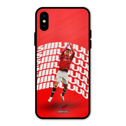 Ronaldo Shuuuuu iPhone X Mobile Back Cover - Sports PrintShield Case
