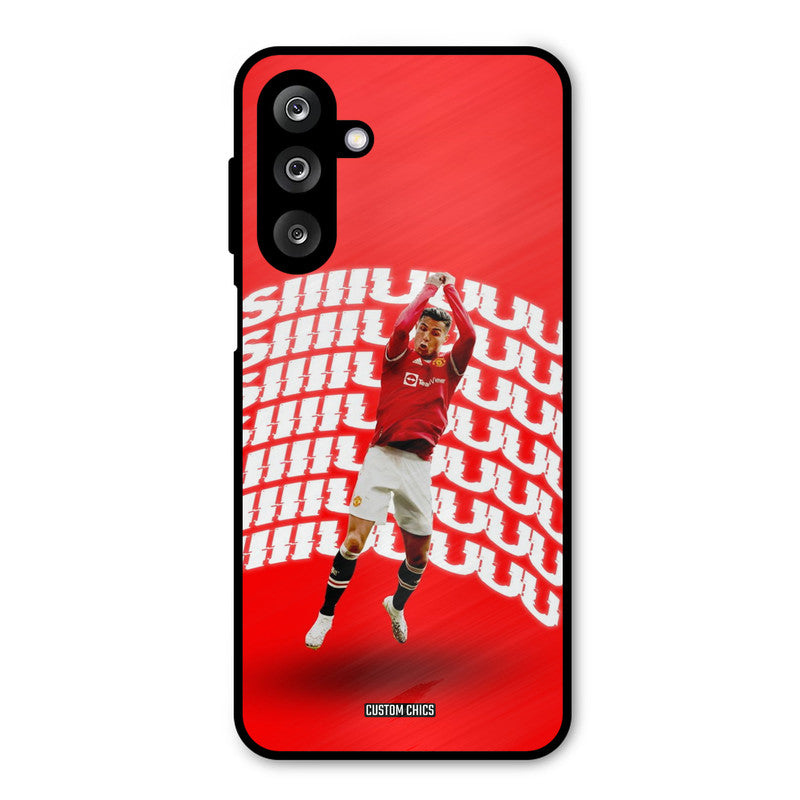 Ronaldo Shuuuuu Samsung Galaxy M36 Mobile Back Cover - Sports PrintShield Case