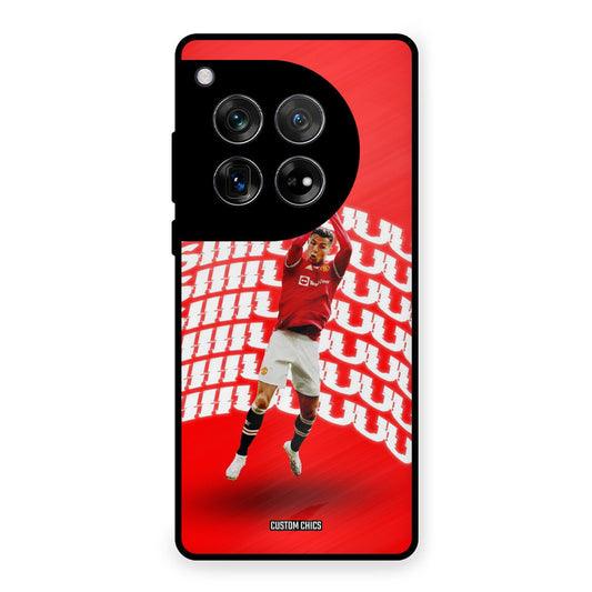 Ronaldo Shuuuuu OnePlus 12 Mobile Back Cover - Sports PrintShield Case