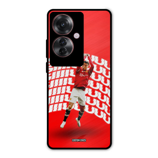 Ronaldo Shuuuuu Oppo F25 Pro Mobile Back Cover - Sports PrintShield Case