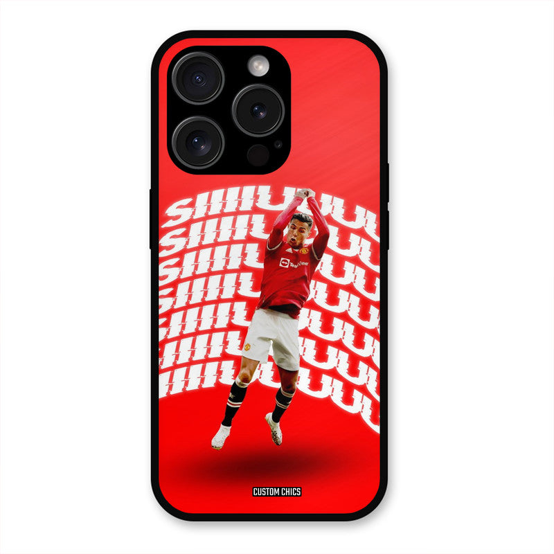 Ronaldo Shuuuuu  iPhone 15 Pro Max Mobile Back Cover - Sports PrintShield Case