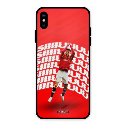 Ronaldo Shuuuuu iPhone XS Max Mobile Back Cover - Sports PrintShield Case