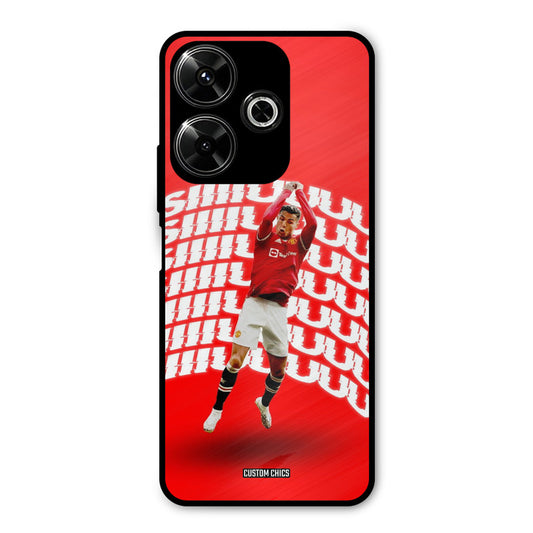 Ronaldo Shuuuuu Redmi 13 5G Mobile Back Cover - Sports PrintShield Case
