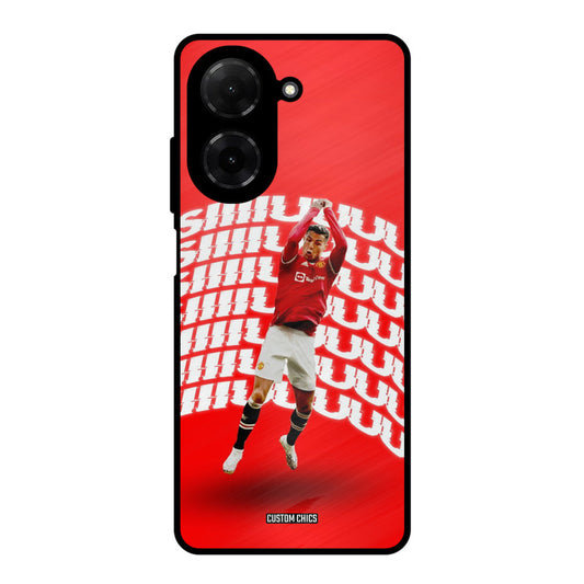 Ronaldo Shuuuuu Poco C71 Mobile Back Cover - Sports PrintShield Case