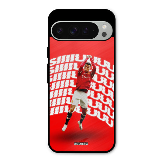 Ronaldo Typography Google Pixel 9 Pro XL Mobile Back Cover - Sports PrintShield Case