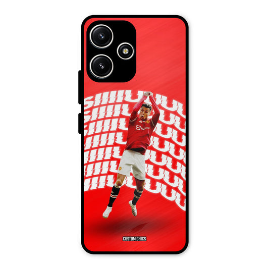 Ronaldo Shuuuuu Redmi 12 5G Mobile Back Cover - Sports PrintShield Case