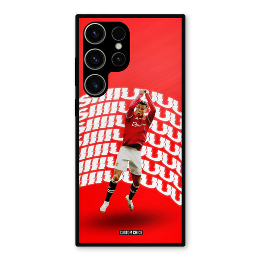 Ronaldo Shuuuuu Samsung Galaxy S23 Ultra Mobile Back Cover - Sports PrintShield Case