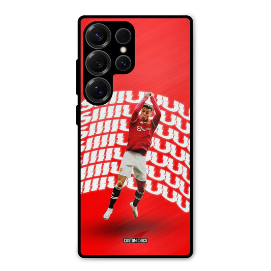 Ronaldo Shuuuuu Samsung Galaxy S25 Ultra Mobile Back Cover - Sports PrintShield Case