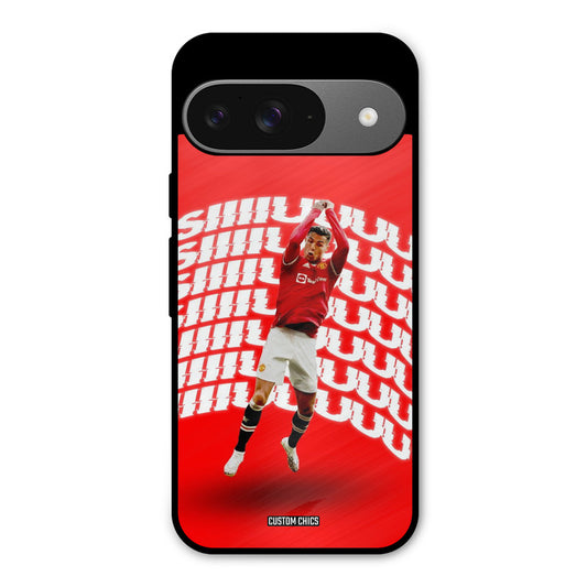 Ronaldo Shuuuuu Google Pixel 9 Mobile Back Cover - Sports PrintShield Case
