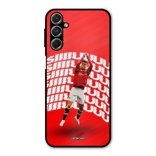 Ronaldo Shuuuuu Samsung Galaxy M34 Mobile Back Cover - Sports PrintShield Case