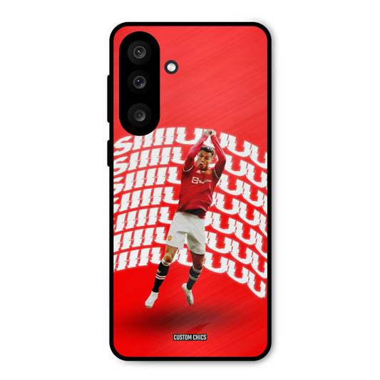 Ronaldo Shuuuuu Samsung Galaxy M56 Mobile Back Cover - Sports PrintShield Case