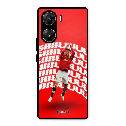 Ronaldo Shuuuuu Vivo V29e Mobile Back Cover - Sports PrintShield Case