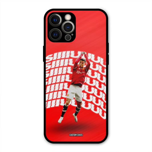 Ronaldo Shuuuuu  iPhone 12 Pro Max Mobile Back Cover - Sports PrintShield Case