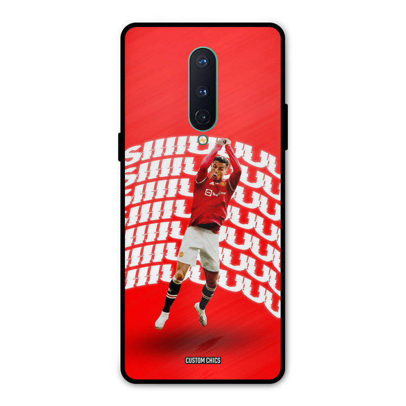 Ronaldo Shuuuuu Oneplus 8 Mobile Back Cover - Sports PrintShield Case
