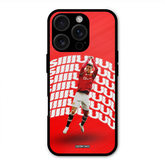 Ronaldo Shuuuuu  iPhone 16 Pro Mobile Back Cover - Sports PrintShield Case