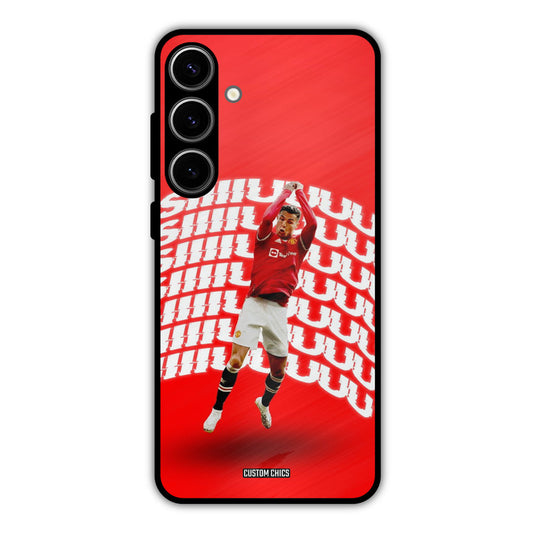 Ronaldo Shuuuuu Samsung Galaxy S24 Plus Mobile Back Cover - Sports PrintShield Case