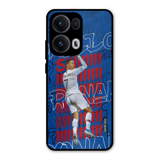 Ronaldo Typography Oppo Reno 13 Pro 5G Mobile Back Cover - Sports PrintShield Case