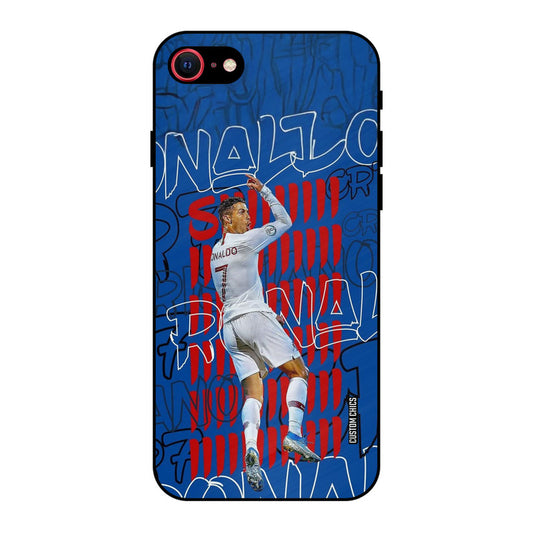 Ronaldo Typography iPhone SE 2020 Mobile Back Cover - Sports PrintShield Case