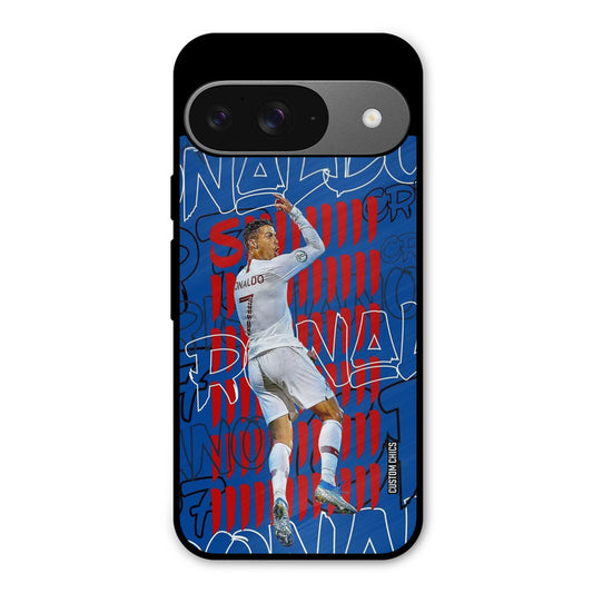 Ronaldo Typography Google Pixel 9 Mobile Back Cover - Sports PrintShield Case