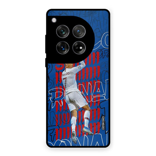 Ronaldo Typography OnePlus 12 Mobile Back Cover - Sports PrintShield Case