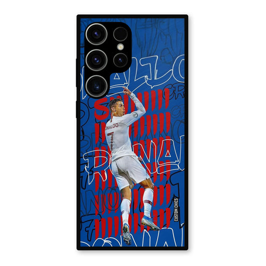 Ronaldo Typography Samsung Galaxy S23 Ultra Mobile Back Cover - Sports PrintShield Case