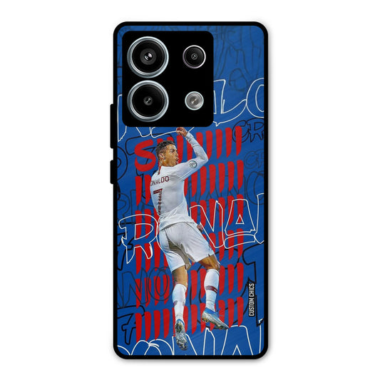 Ronaldo Typography Redmi Note 13 Pro 5G Mobile Back Cover - Sports PrintShield Case