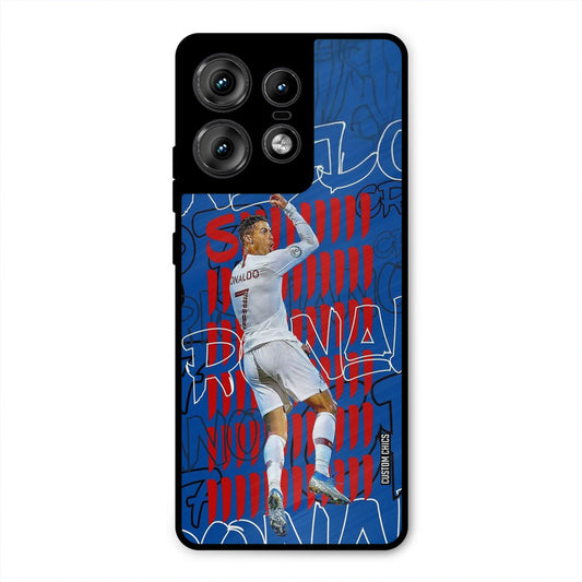 Ronaldo Typography Motorola Edge 50 Pro Mobile Back Cover - Sports PrintShield Case