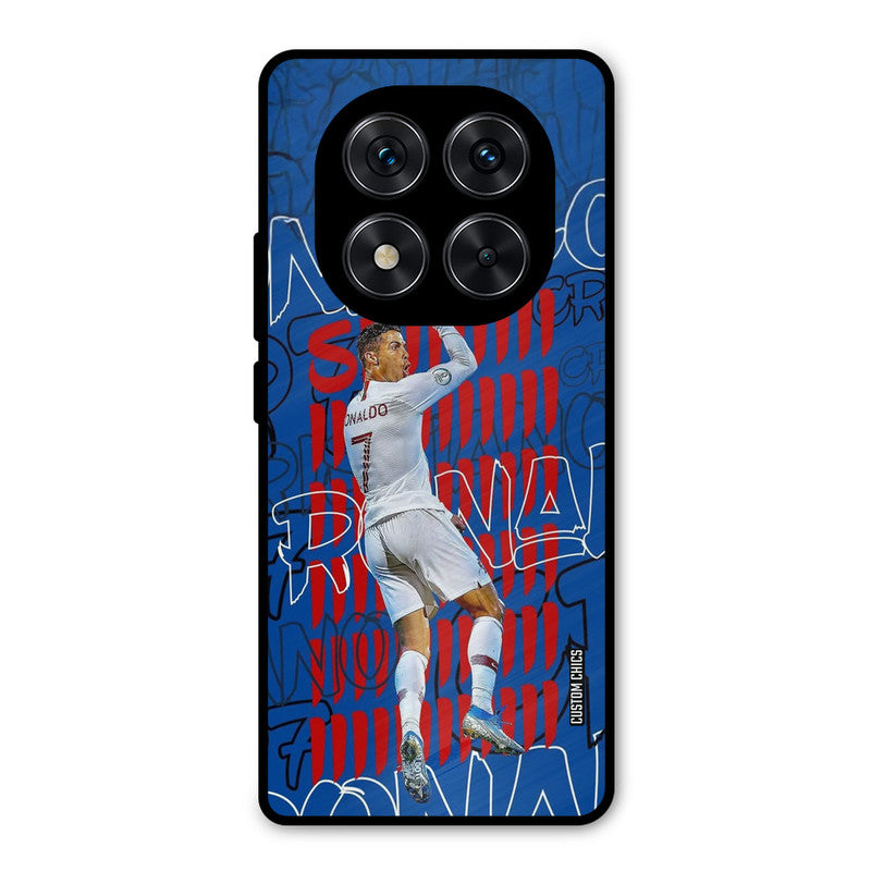 Ronaldo Typography Redmi Note 14 Pro Mobile Back Cover - Sports PrintShield Case