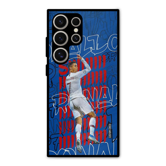 Ronaldo Typography Samsung Galaxy S24 Ultra Mobile Back Cover - Sports PrintShield Case