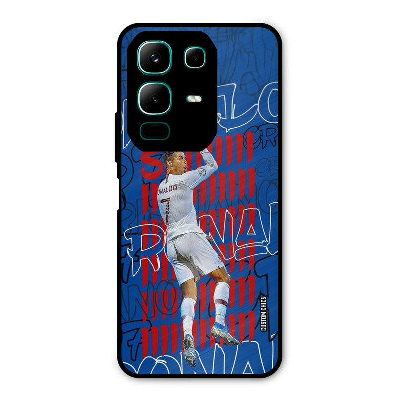 Ronaldo Typography Infinix Note 50x Mobile Back Cover - Sports PrintShield Case