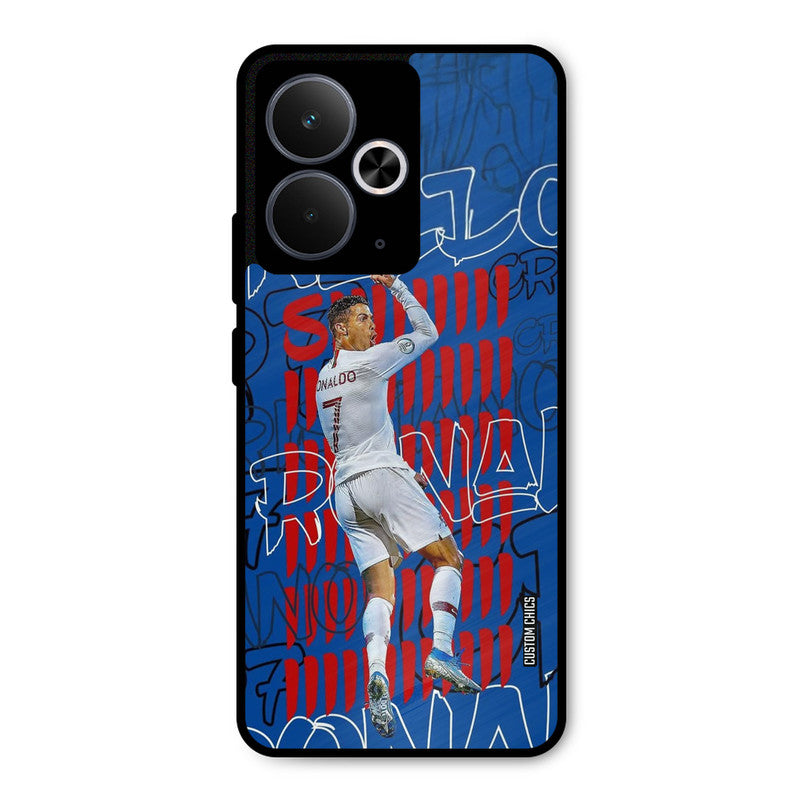 Ronaldo Typography Realme 14T Mobile Back Cover - Sports PrintShield Case