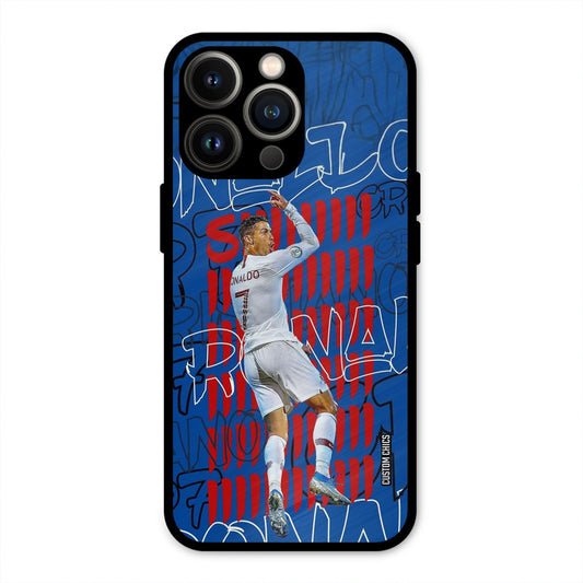 Ronaldo Typography  iPhone 13 Pro Mobile Back Cover - Sports PrintShield Case