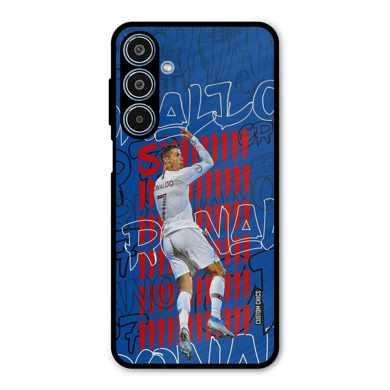 Ronaldo Typography Samsung Galaxy M35 5G Mobile Back Cover - Sports PrintShield Case
