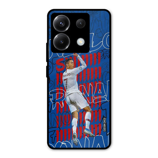 Ronaldo Typography Poco X6 Mobile Back Cover - Sports PrintShield Case
