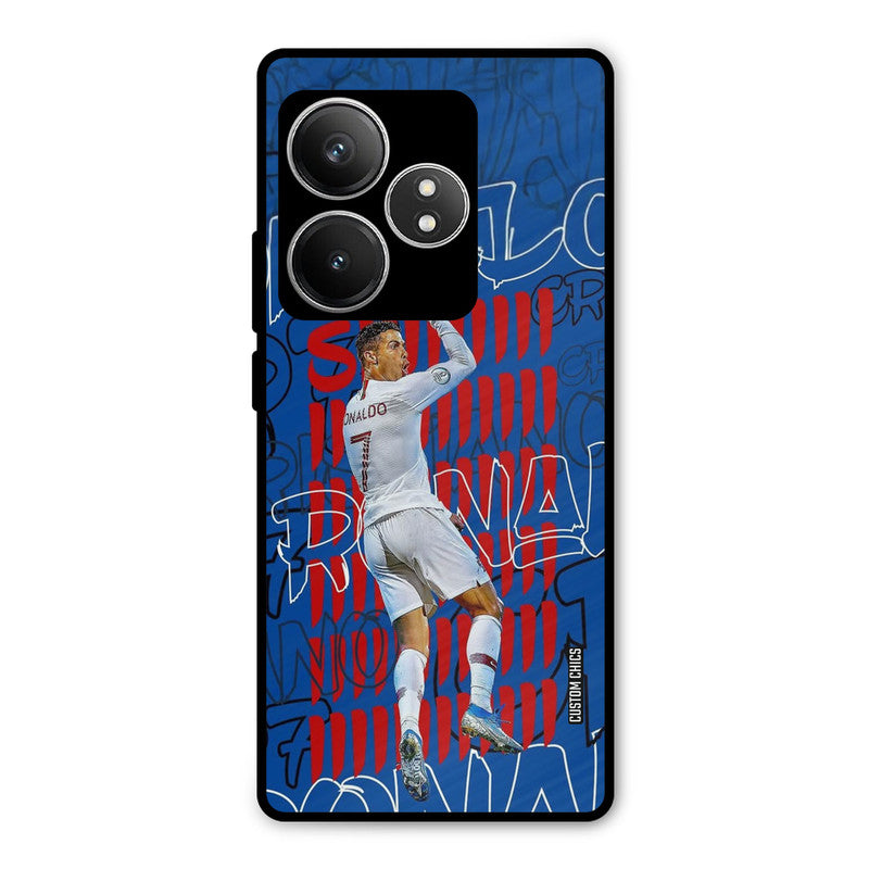 Ronaldo Typography Realme GT 6T Mobile Back Cover - Sports PrintShield Case