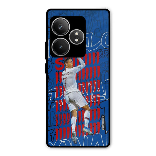 Ronaldo Typography Realme GT 6T Mobile Back Cover - Sports PrintShield Case