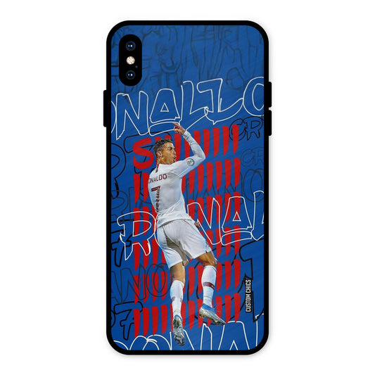 Ronaldo Typography iPhone XS Max Mobile Back Cover - Sports PrintShield Case