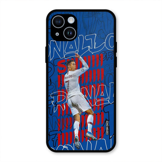 Ronaldo Typography  iPhone 14 Mobile Back Cover - Sports PrintShield Case