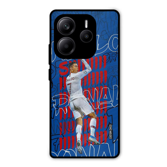 Ronaldo Typography Redmi Note 14 Mobile Back Cover - Sports PrintShield Case