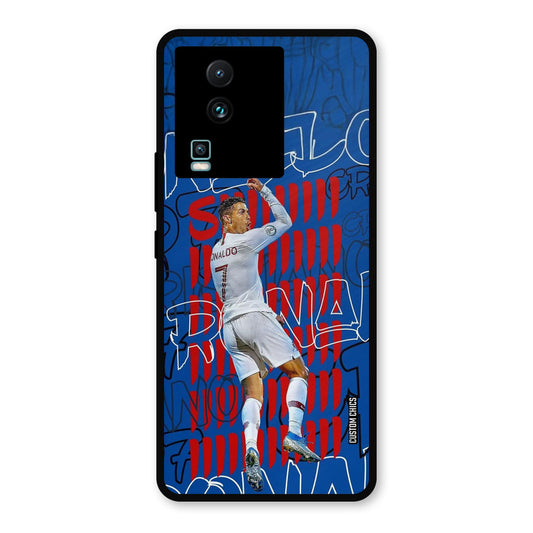 Ronaldo Typography IQOO Neo 7 Pro Mobile Back Cover - Sports PrintShield Case