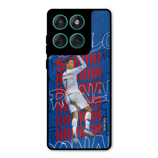Ronaldo Typography Motorola Edge 60 Mobile Back Cover - Sports PrintShield Case