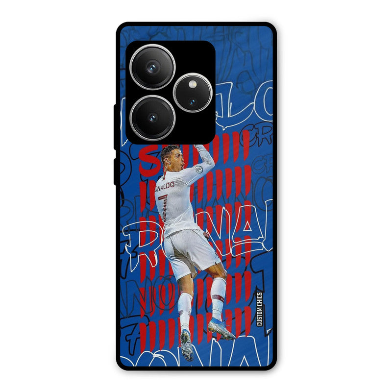 Ronaldo Typography Realme GT 6 Mobile Back Cover - Sports PrintShield Case