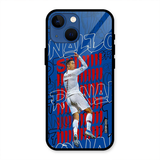 Ronaldo Typography iPhone 13 Mini Mobile Back Cover - Sports PrintShield Case