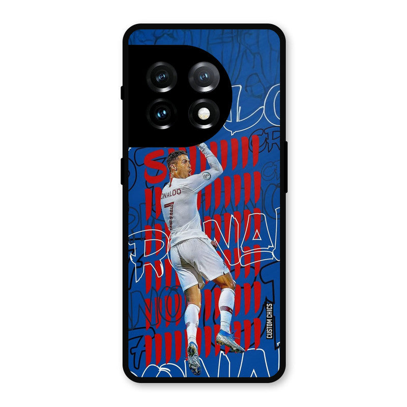 Ronaldo Typography OnePlus 11 Mobile Back Cover - Sports PrintShield Case
