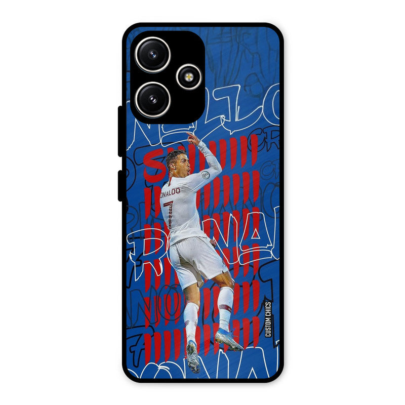 Ronaldo Typography Redmi 12 5G Mobile Back Cover - Sports PrintShield Case
