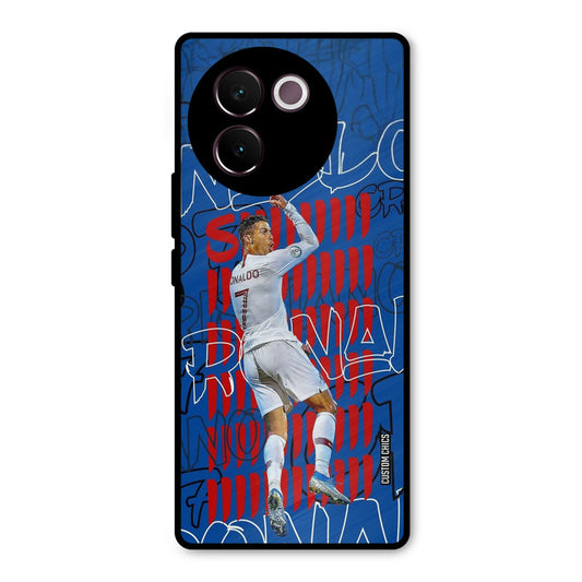 Ronaldo Typography Vivo V30e Mobile Back Cover - Sports PrintShield Case