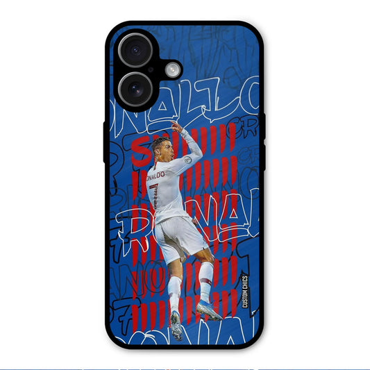 Ronaldo Typography iPhone 17 Mobile Back Cover - Sports PrintShield Case